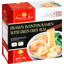 Photo of Authentic Asia Prawn Wonton Ramen With Green Choy Sum 305g