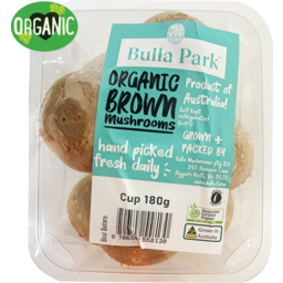 Photo of Organic Pre-Pack Swiss Brown Mushrooms