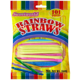 Photo of Sweetworld Rainbow Straws 160gm