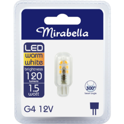 Photo of Mirabella G4 12v Led Warm White Brightness 120 Lumens 1.5 Watt Single Pack