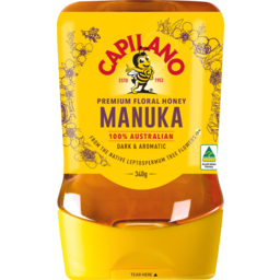 Photo of Capilano 100% Australian Manuka Premium Floral Dark & Aromatic Honey Squeeze 340g