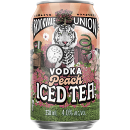 Photo of Brookvale Union Vodka & Peach Iced Tea Can