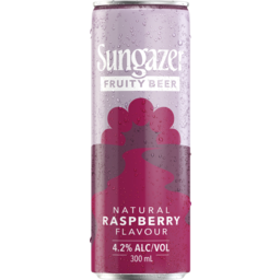 Photo of Sungazer Fruity Beer Natural Raspberry Cans