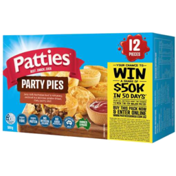 Photo of Patties Party Pies Original Beef 12 Pack 12x560g