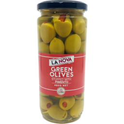 Photo of La Nova Olives Green Stuffed Olives 450g