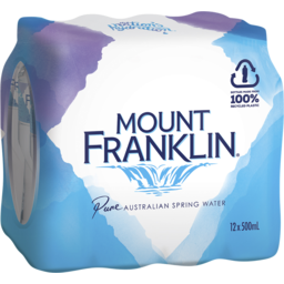 Photo of Mount Franklin Spring Water Multipack Bottles 12x500ml