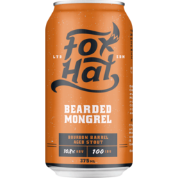 Photo of Fox Hat Bearded Mongrel Bourbon Barrel Aged Stout Can