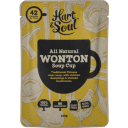 Photo of Hart & Soul All Natural Wonton Soup Cup 100g