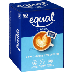 Photo of Equal Low Calorie Sweetener 50 Sachets