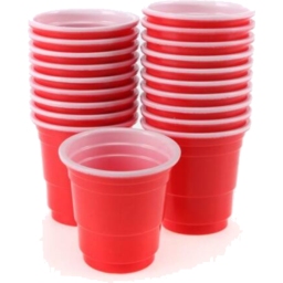 Photo of Paper Cup Shot Red 20pk