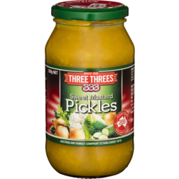 Photo of Three Threes Sweet Mustard Pickles 520gm