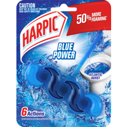 Photo of Harpic Blue Power 6 Actions Atlantic Burst In The Bowl Toilet Cleaner 39g