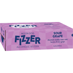 Photo of Moon Dog Fizzer Seltz Sour Grape 24x330ml