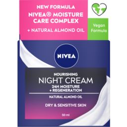 Photo of Nivea Nourishing Night Cream For Dry & Sensitive Skin 24h Moisture + Regeneration