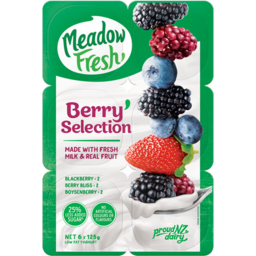 Photo of Meadow Fresh Yoghurt Berry Selection 6 Pack