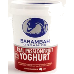 Photo of Barambah Organics Yoghurt Real Passion Fruit 500gm