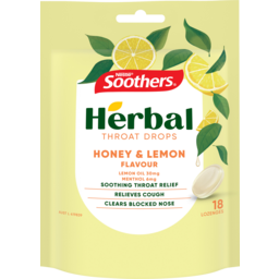 Photo of Nestle Soothers Honey & Lemon Herbal Throat Drops 18 Pack