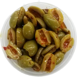 Photo of Harissa Green Split Olives