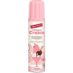 Photo of Aunt Betty's Whipped Cream Pink 250ml