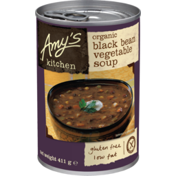 Photo of Amy's Kitchen Organic Black Bean & Vegetable Soup 411g