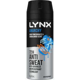 Photo of Lynx Anarchy 48h Sweat Protection Antiperspirant Spray 165ml