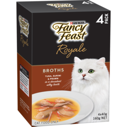Photo of Purina Fancy Feast Royale Broths Tuna Surimi & Prawns In A Decadent Silky Broth Cat Food Pouches