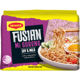 Photo of Maggi Fusian Mi Goreng Soy & Mild Spice Instant Noodles 5 Pack 360g
