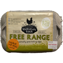 Photo of Wairarapa Eggs Free Range Mix 6 Pack