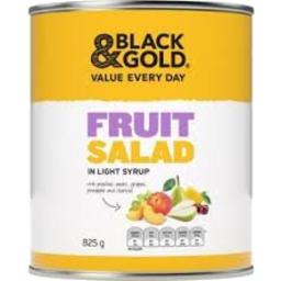Photo of Black & Gold Fruit Salad in Light Syrup
