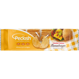 Photo of Peckish Cheeseburger Flavour Limited Edition Rice Crackers 90g