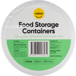 Photo of Value Round Food Storage Containers