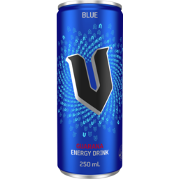Photo of V Guarana Energy Drink Blue