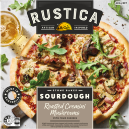 Photo of McCain Rustica Pizza Sourdough Roasted Cremini Mushroom And 4 Cheeses