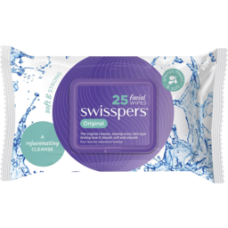 Photo of Swisspers Original Facial Cleansing Wipes 25 Pack