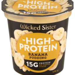 Photo of Wicked Sister Banana Pudding High Protein  170gm