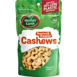 Photo of Mother Earth Cashews Roasted & Unsalted 150g