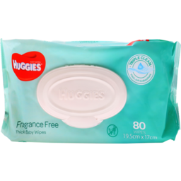 Photo of Huggies Thick Baby Wipes Fragrance Free 80 Pack 