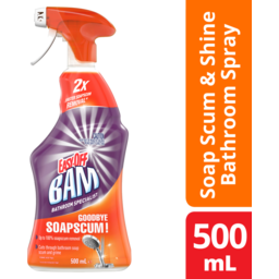 Photo of Easy-Off Bam Power Cleaner Soap Scum & Shine Bathroom Spray 500ml