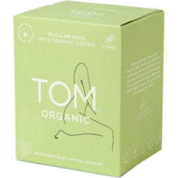 Photo of Tom Organic Pads - Regular with Wings 10 Pack