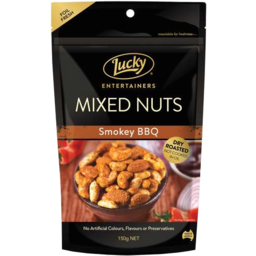 Photo of Lucky Entertainers Mixed Nuts Smoky BBQ 150gm