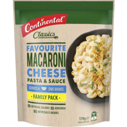 Photo of Continental Pasta & Sauce Macaroni Cheese Value Pack 170g 