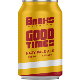 Photo of Banks Brewing Good Times Hazy Pale Ale Can 355ml 4pk