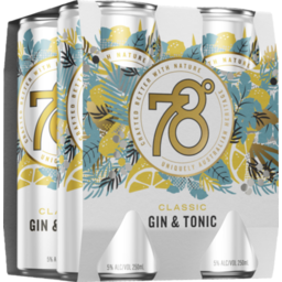 Photo of 78 Degrees Gin & Tonic Cans