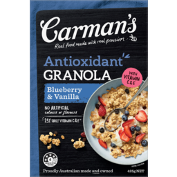 Photo of Carmans Blueberry & Vanilla Antioxidant Granola 425g