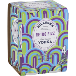 Photo of Billson's Retro Fizz Vodka Can 4pk