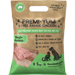 Photo of Premi-Yum Free Range Chicken Mince For Dogs & Cats - 1kg
