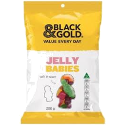 Photo of Black & Gold Jelly Babies