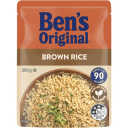 Photo of Ben's Original Brown Microwave Rice Pouch 250gm