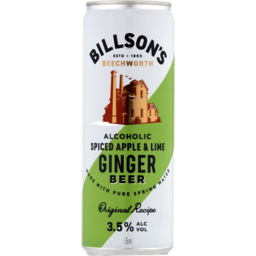Photo of Billsons Alcoholic Spiced Apple & Lime Ginger Beer Can