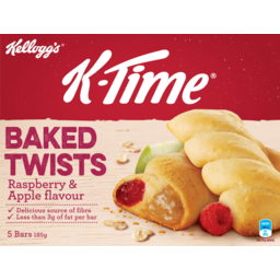 Photo of Kellogg's K-Time Twists 5 Bars Raspberry & Apple 185g